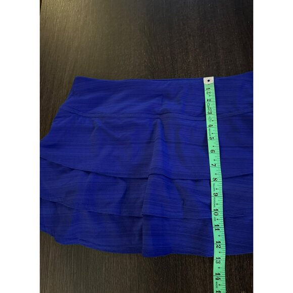 Athleta Purple Striped Swagger Tiered Tennis Skort - Size S - Picture 9 of 9
